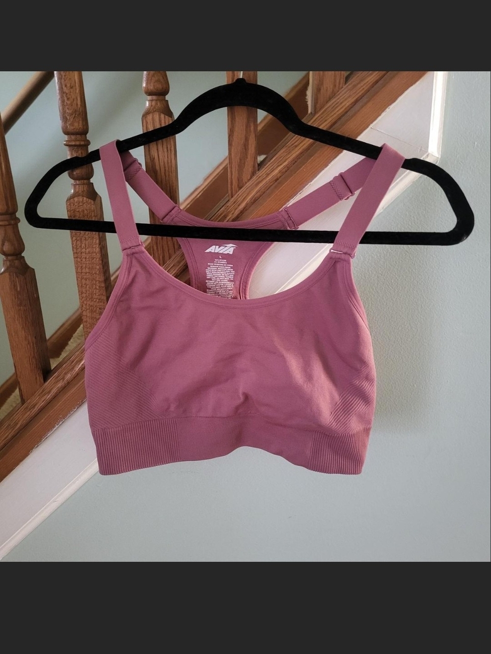Avia Mauve Pink Seamless Sports Bra